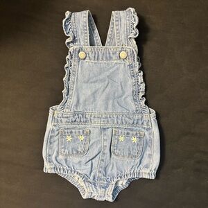 Old Navy Blue Kids Overalls with Ruffle Trim